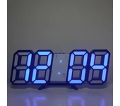 Reloj de Pared LED 3D Elegante Despertador Digital con Fecha y Temperatura