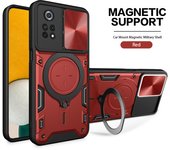 Armor Ring TPU Case For Xiaomi POCO X4 Pro X5 C3 C31 Redmi 9C 10C 12C 10A 11A A1 Note 12 11 Mi 12T 13 Slide Camera Protective