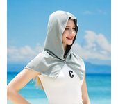 Nuevo chal de playa de enfriamiento en frío completo protección solar de verano transpirable sombrilla anti-ultravioleta sombrero de relajación protector solar ropa