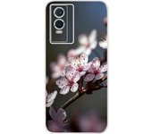 For Vivo Y76 5G 2021 Case Fundas Donut Butterfly Pattern Painting Etui Back Cover For Vivo Y76 Y 76 VIVOY76 5G Silicone Tpu Case