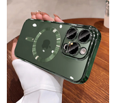 Nueva funda oficial de teléfono dorada del desierto para iPhone 16, 15, 14, 13, 12, 11 Pro Max Plus, lente magnética transparente Magsafe, funda protectora suave