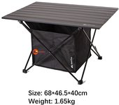 Camping Table Folding Beach Table, Ultralight Aluminum Camp Side Table with Bag, Outdoor Compact Backpacking Travel Table