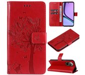For Oppo reno8 realme 667 pro plus 4G 5G (china) funda de cuero ranura de tarjeta de polvo hermosa carcasa de teléfono móvil