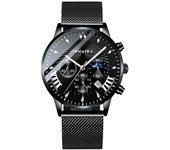 Hombre de negocios reloj automático de cuarzo reloj de pulsera resistente al agua