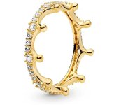Anillo de amor con corona de princesa brillante de circón a la moda y encantador  anillo Pandora Original  joyería exquisita  regalo DIY para mujer