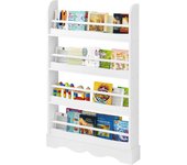 libreria Infantil  4 Estantes Estanteria Infantil  Libros para Habitación Infantil Sala  Juegos y Guarria 80x12x118 cm