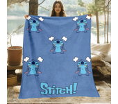 Stitch Cute Cartoon HD Art Print Blanket.Oversized Sofa Soft Blanket Warm Flannel Blankets,bed,picnic,Gift,Living Home Decor