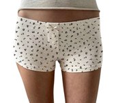 Women Y2K Mini Lounge Shorts Floral Low Waist Micro Shorts Graphic Fitted Boy Shorts Cute Pajama Bottoms Aesthetic Bottoms