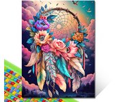 5D DIY Diamond Painting Cross Stitch Dream Catcher Dream Picture Handmade Wall Decoration