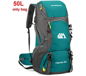 Mochila de viaje para hombre de 50 litros, mochila grande para senderismo, impermeable, deportes al aire libre Montañismo