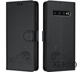 For Samsung Galaxy S10 S20 s21 ultra fe plus e carcasa impresa antisísmica tapa antisísmica de la carcasa del gatito