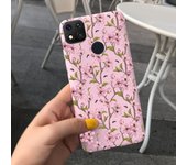 For Xiaomi Redmi 9C NFC 4G Case Rose Flower Literary Girl Soft Silicone Matte Fundas For Xiaomi Redmi9C Rdemi 9CNFC Back Cover