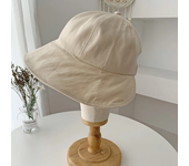 Sombrero de cubo de algodón suave para mujer, gorra ajustable de Color sólido para exteriores, playa, sol, plegable, Panamá, cola de caballo, primavera y verano, nuevo