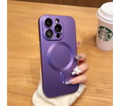 Luxury Magsafe Wireless Charge Phone Case For iPhone 16 15 14 13 12 11 Pro Max XR Soft Magnetic Black Shockproof Silicone Cover