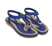 Women's Fashion Elastic Ankle Strap Flat Sandals Open Toe Round Toe Flip Flop Sandals Women's Beachwear Shoes