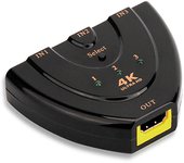 3 in 1 out 4K*2K 3D Video Adapter HD Splitter 3x1 HDMI-Compatible 1.4 Screen Switcher 1080P/720P for TV Box DVD HDTV Xbox PS4