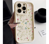 Funda de teléfono de silicona con flores para iPhone 13, iPhone 15 Pro Max 14 12 16 11 XS XR X 7 8 Plus SE 2022