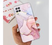 For Galaxy A12 A125F Samsung Cover Capa Case Bling Heart Butterlfly Flower Painting Fundas  For Samsung A12 SM-A125F Clear Cases