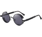 Gafas de sol polarizadas punk de nueva moda, gafas de sol de metal con montura redonda retro personalizadas para hombres y mujeres