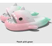 Explosión cambio gradual zapatillas de tiburón 4 cm fondo grueso paso en la mierda divertidas zapatillas geniales