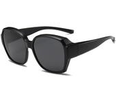 Gafas de sol polarizadas para hombres y mujeres, cubierta de gafas de conducción, ajuste sobre gafas, envolver alrededor, gafas de sol cuadradas