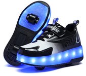 Niños Zapatos Con Luces Estudiantes Adultos Zapatos Con Ruedas Patines