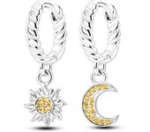 Magical Dreamcatcher Snakebone Earrings Color zirconium feathers Hoop Earrings For Women girls Earring Fine 925 silver Jewelry