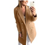 2022 autumn and winter double-sided wool women's coat windbreaker 4