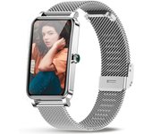 Relojes inteligentes para mujeres, reloj inteligente con oxígeno en sangre/ritmo cardíaco/monitor de sueño