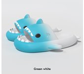 Explosión cambio gradual zapatillas de tiburón 4 cm fondo grueso paso en la mierda divertidas zapatillas geniales