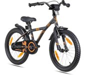 Bicicleta 18 Pulgadas niño 6 años Bicicleta niña 6 a 9 años - Bicicletas niños - Bici niños Infantil y Freno contrapedal Negro