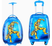 Maleta viaje maleta cabina estampada infantil 4 ruedas trolley maleta rigida dibujos infantiles 30X20X45CM