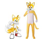 Children'S Jumpsuit With Headgear, Sonic Cosplay Clothing Long Sleeve Zip Playsuit