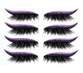 Glitter Self-Adhesive Eyeliner Eyeshadow Stickers, Double Eyelid False Eyelash, Waterproof Party Eye Makeup Stickers