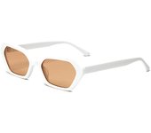 Gafas de sol de ojo de gato personalizadas trend retro marco pequeño placa multilateral gafas de sol