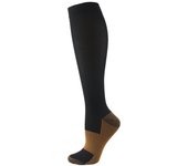 Sports pressure elastic copper ion compression socks, long tube socks