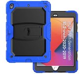 For Apple iPad 10.2 2019 2020 2021 7th 8th 9th Gen A2197 A2602 Case Kids Safe Silicon PC Hybrid Shockproof Stand Tablet Cover
