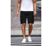 Men's Solid Flap Pocket Cargo Shorts, Athleisure Street Drawstring Waist Shorts for Daily Outdoor Wear, Men's Bottoms for Summer, Good Shorts, Gym Shorts, Streetwear