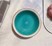 Preciosos Platos Pintados A Mano, Vajilla De Colores, Exquisitos Platos Para Uso Doméstico