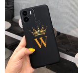 For Xiaomi Redmi A1 Case Black Crown Flowers Soft TPU Phone Cover Cases For Xiaomi Redmi A1 Plus A1+ RedmiA1 Sikilly Fundas Etui