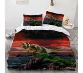 3D Dinosaur Bedding Sets Jurassic World Polyester Duvet Cover Sets Unique Dinosaur Bedding for Kids Adults Full King Twin Size