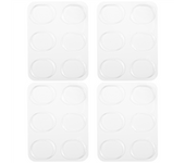 24 Pieces Drum Dampeners, Drum Damper Gel Pads Drum Silencers Non-Toxic Soft Silicone Drum Mute For Drums Tone Control (Clear)