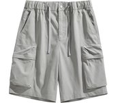 New Solid Multiple Pockets Men Cargo Shorts Summer Fashion Comfort Casual Shorts Outdoor Loose Breathable Sports Shorts Men