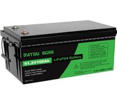 Batería Li-ion 48V 100Ah LiFePO4 5120Wh Batería Solar Caravana Energía de emergencia al aire libre móvil de almacenamiento de energía Fuente de alimentación