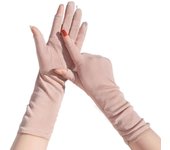 Anti-UV Women Sunscreen Gloves Lengthen Breathable Sun Protection Riding Gloves Touch Screen Thin Summer Driving Mittens Girl