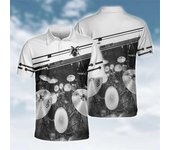 Drum Set Graphic Shirts For Men Fashion Summer 3D Printed Drummer  Shirt Casual Oversized Lapel Button Tees Tops