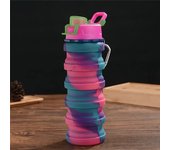 Botella de Agua Plegable Antifugas - Silicona Premium para Senderismo, Camping y Deporte al Aire Libre (500ml)