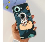 For Oppo Reno11 CPH2599 Case Reno8 T 4G CPH2599 Cover Soft TPU Clear Silicone Bumper Flower Women Fashion Coques Capa Reno 11 5G