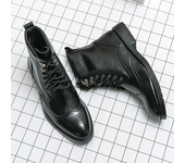 Chelsea Zapatos De Bicicleta De Caña Alta Para Hombre Botas Con Cordones De Moda Vintage