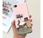 Flower Cover For Xiaomi Redmi 4A 4x Beautiful Moon Night Black Cat Phone Case For Redmi 4x Redmi4a Protection Coque Funda Capas